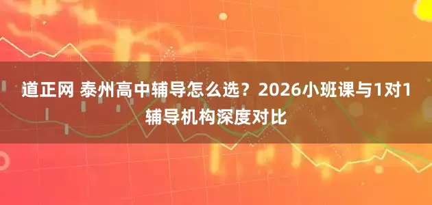 道正网 泰州高中辅导怎么选?2026小班课与1对1辅导机构深度对比
